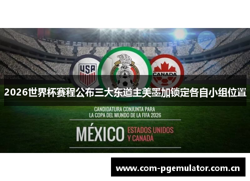 2026世界杯赛程公布三大东道主美墨加锁定各自小组位置